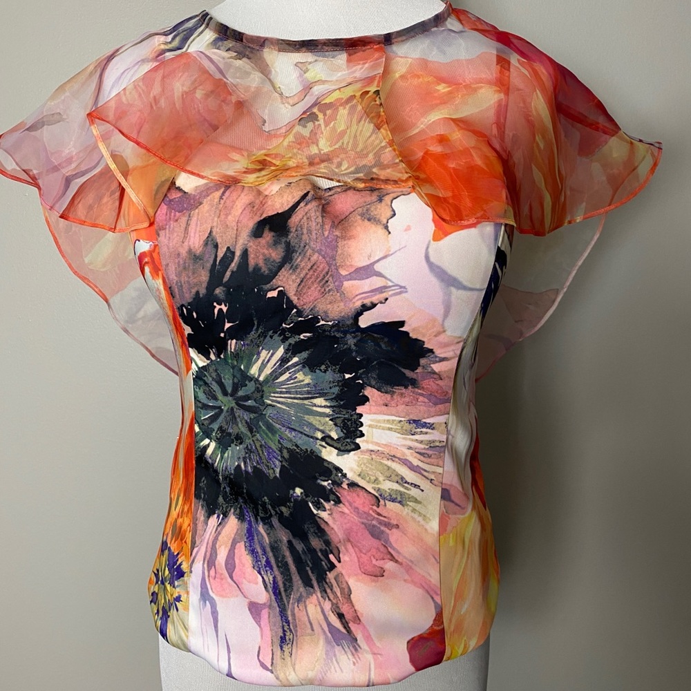Bebe gorgeous multicolor top